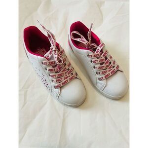 Girls Juicy Couture pink and white trainers